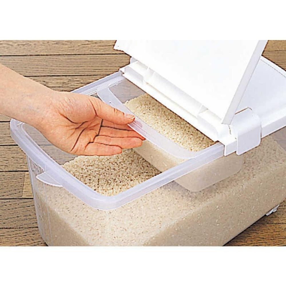 掀蓋式米箱附量杯 | 10KG  | INOMATA | 日本製 | I-1251